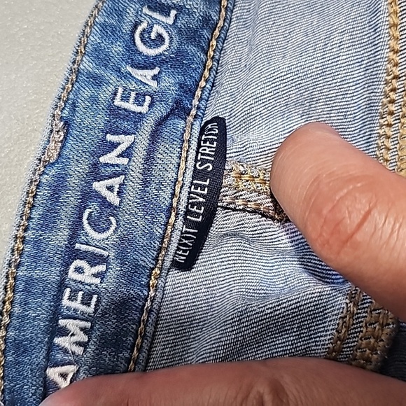 American Eagle next level stretch size 4 super high rise button fly jeggings - Picture 6 of 8